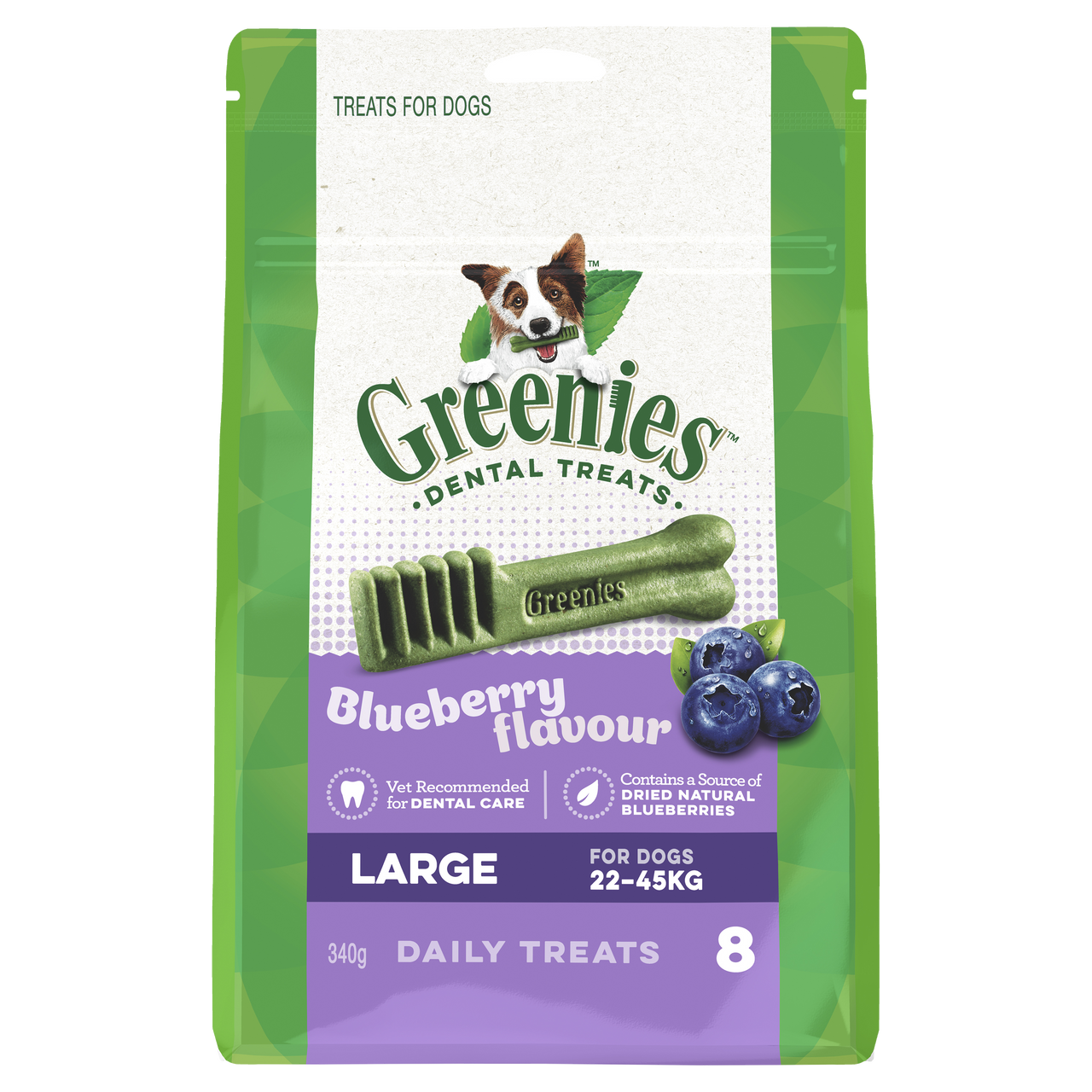 Greenies Blueberry Large Dog Dental Treat PetO