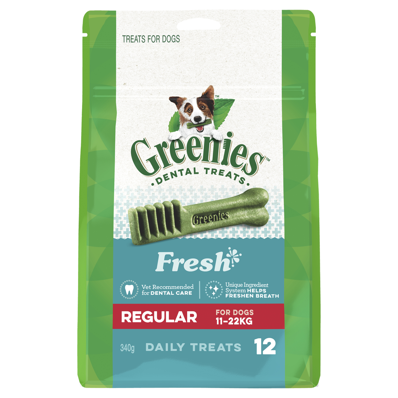 Greenies Fresh Regular Dog Dental Treat PetO