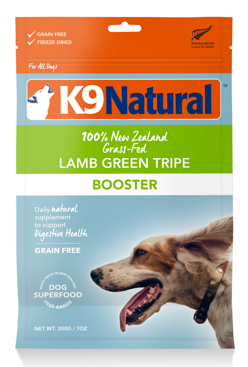 ドッグフード K9 Natural Lamb Green Tripe Booster 200g K9 Natural Lamb Green Tripe Dog Food Booster - PetO