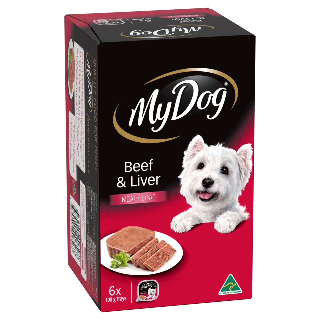 My Dog Adult Wet Dog Food Beef & Liver Meaty Loaf PetO