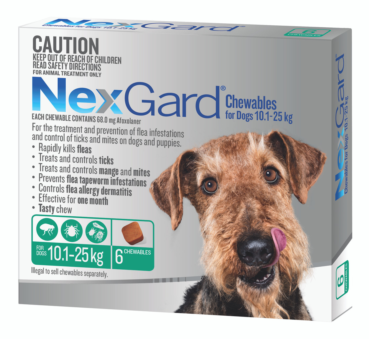 Nexgard Flea and Tick for Medium Dogs PetO