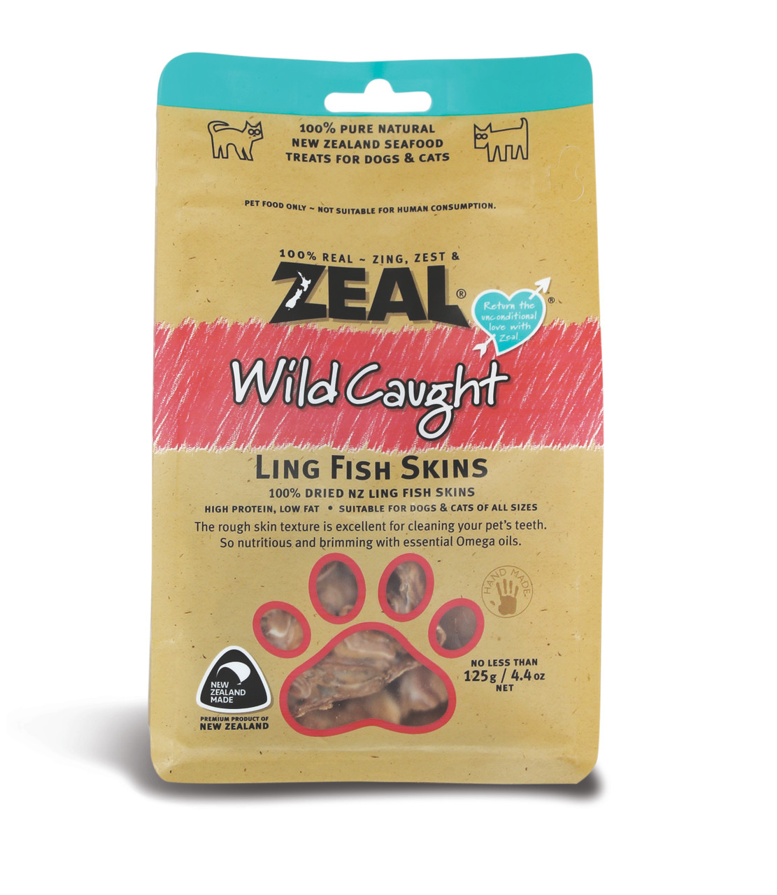 Zeal Ling Fish Skins Dog Treats - PetO