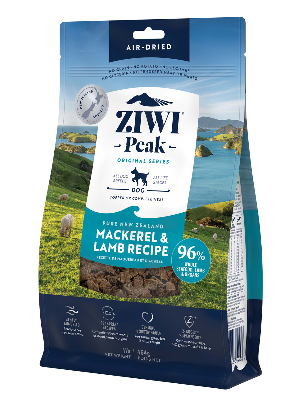 Ziwi Peak Air Dried Dog Food Mackerel Lamb