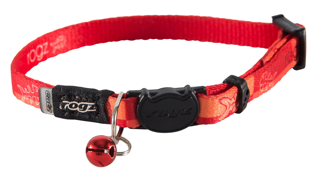 Rogz Kiddycat Safeloc Cat Collar Tango Fishbone - PetO