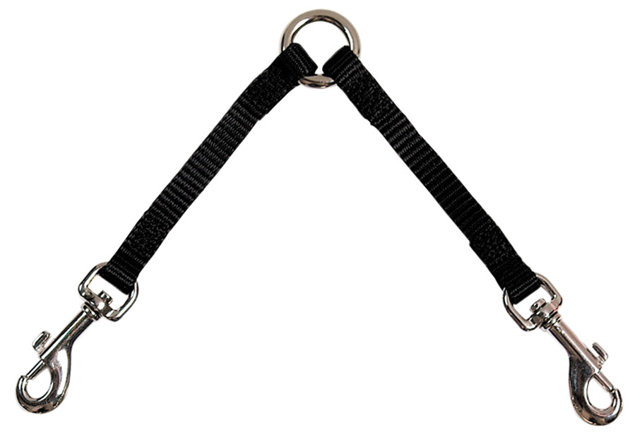 Prestige Two-Dog Leash Coupler Attachment Black PetO