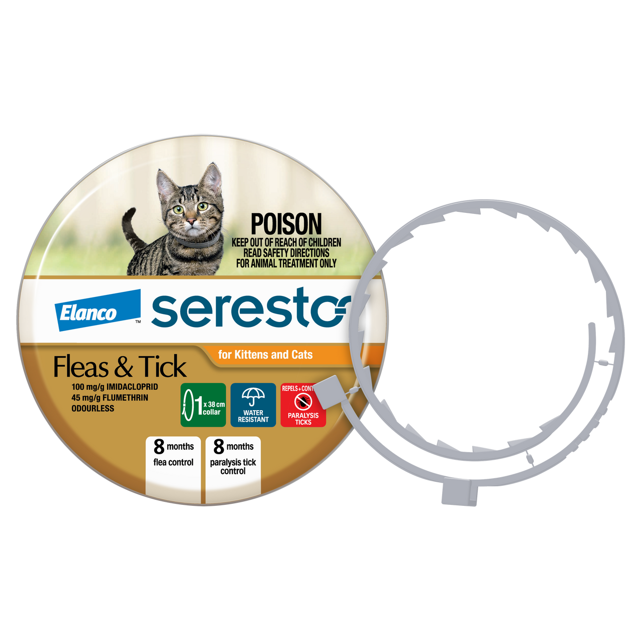 cat keeps licking flea collar