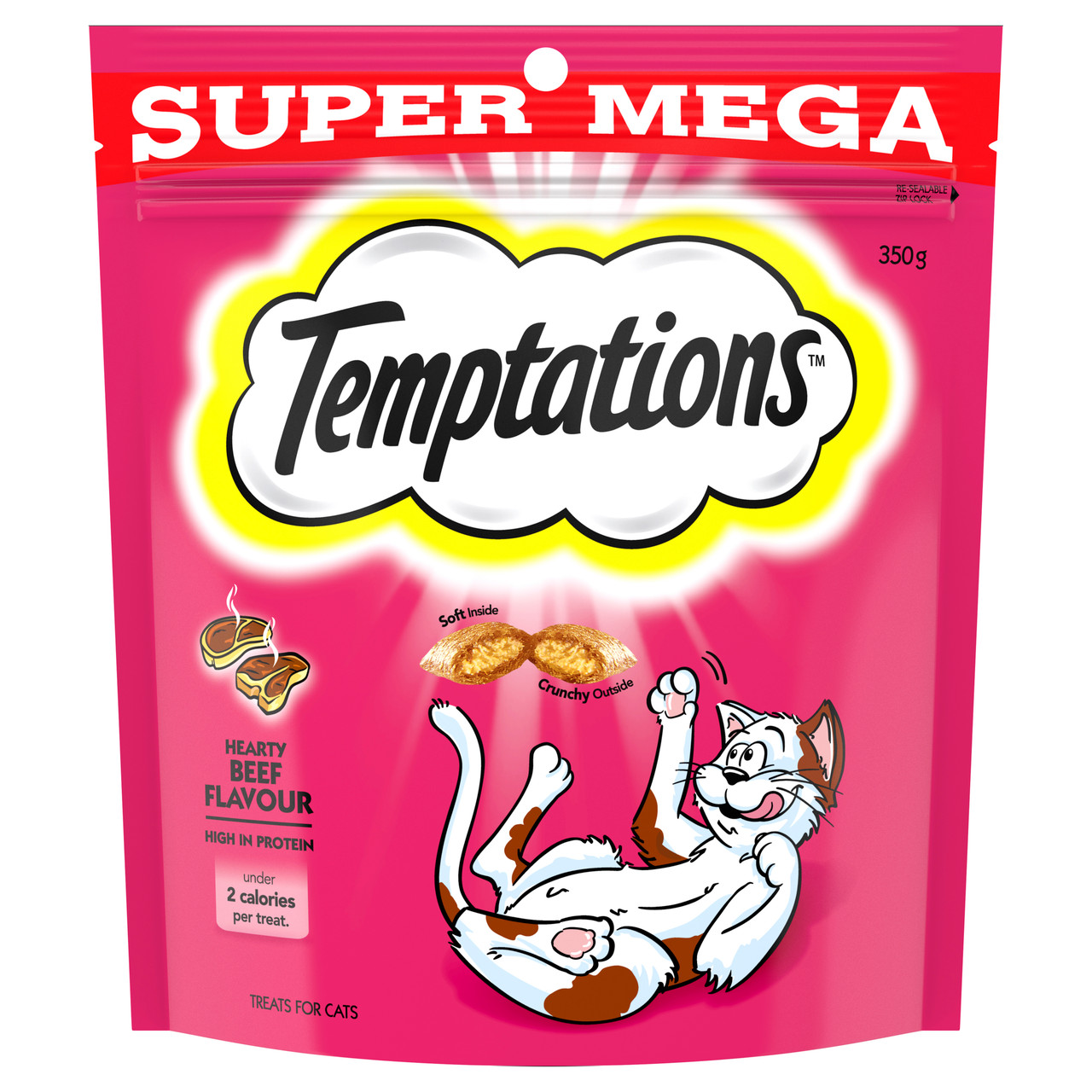 Temptations Cat Treats Hearty Beef PetO
