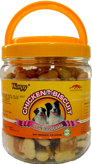 Wanpy Biscuits with Chicken Jerky Dog Treats PetO