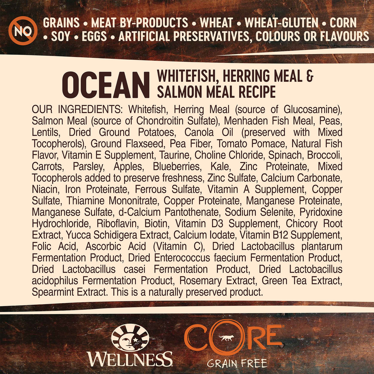 Wellness CORE Grain Free Ocean Whitefish, Herring Salmon Adult