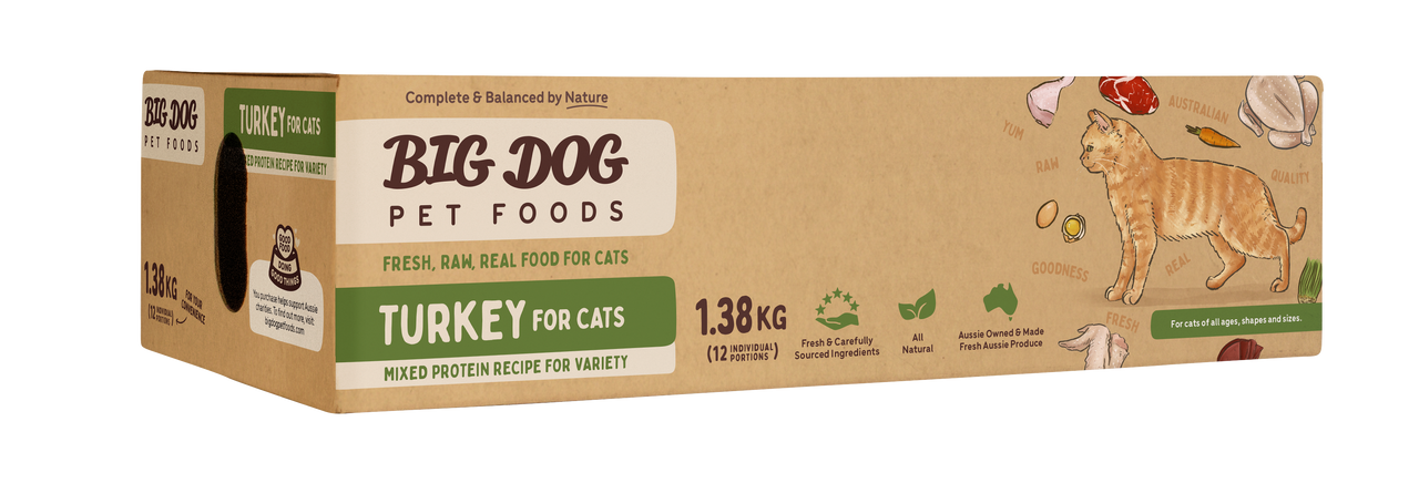Big Dog Barf Turkey Raw Cat Food