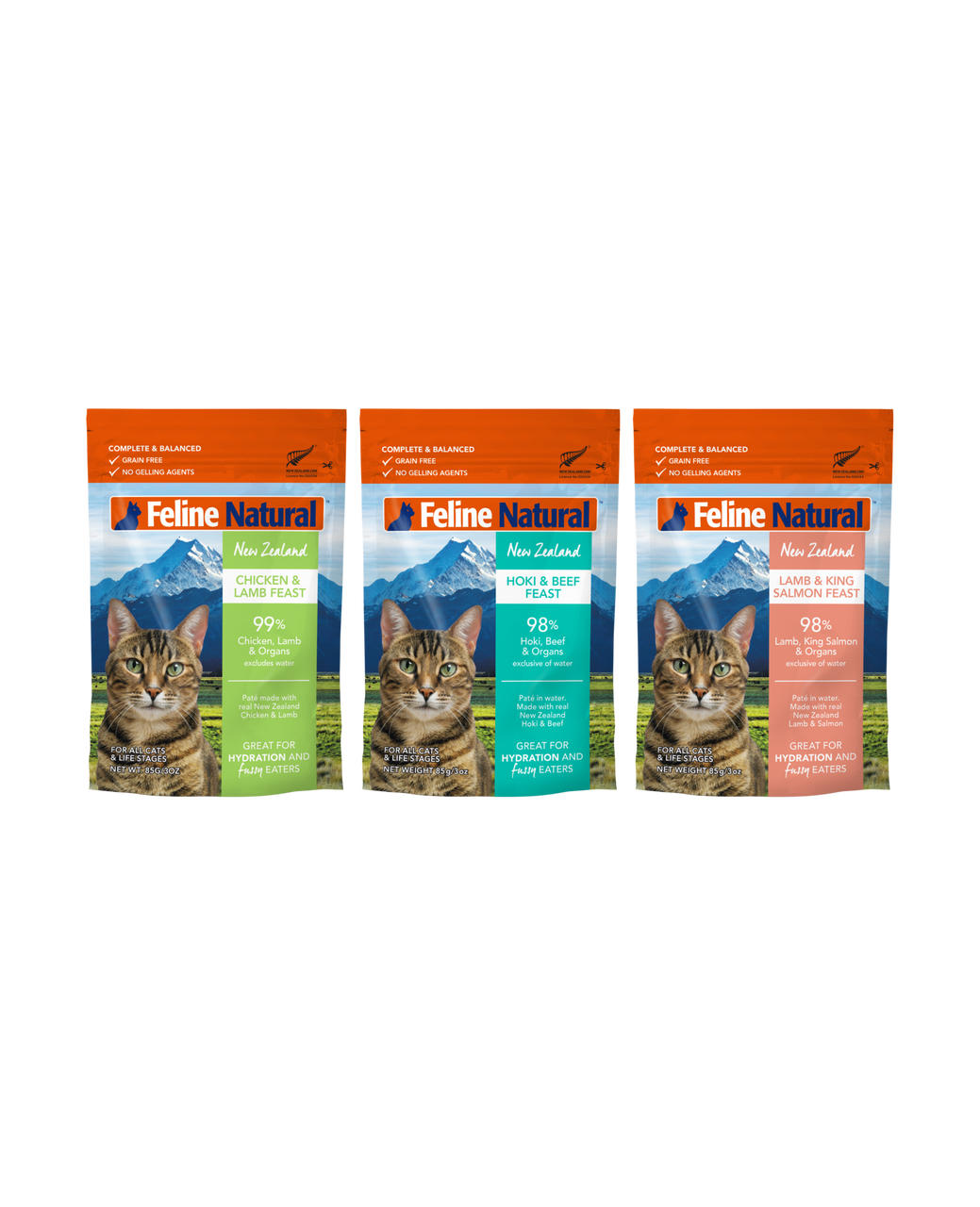 Feline Natural Variety Pack Cat Food Pouches