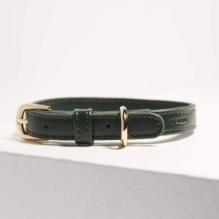 St Argo Dog Collar Bottle Green