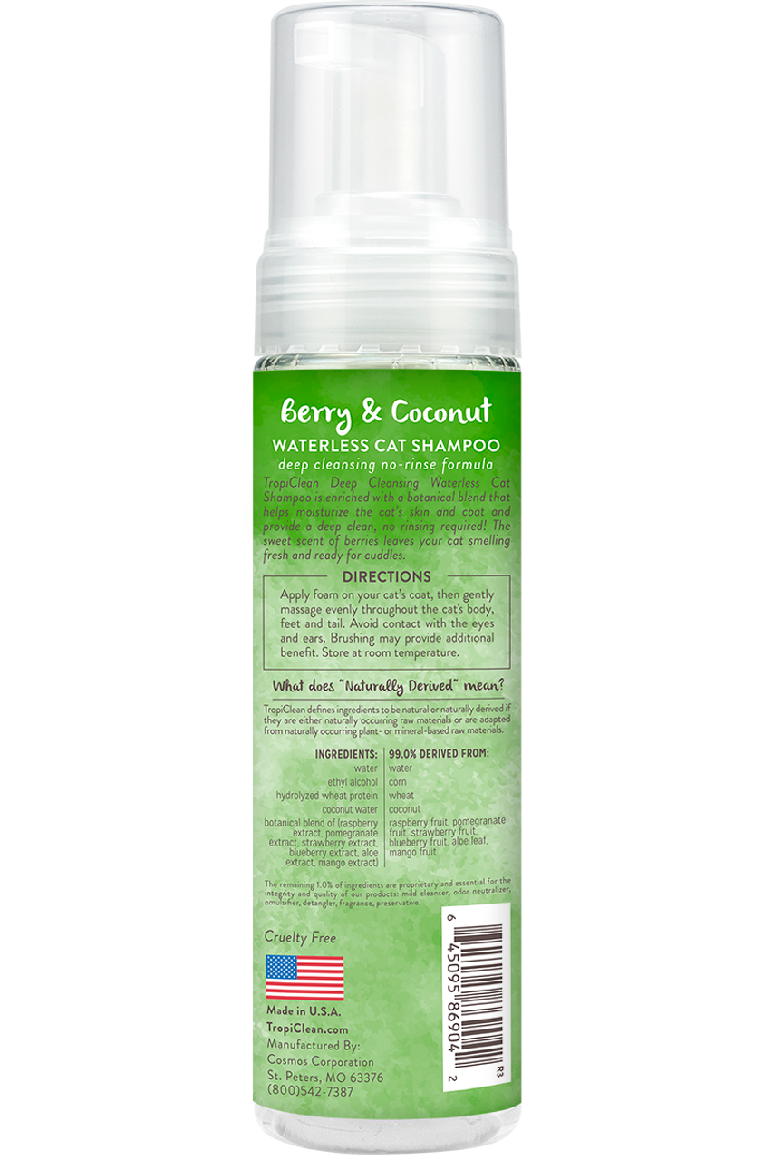 TropiClean Deep Cleaning Waterless Cat Shampoo