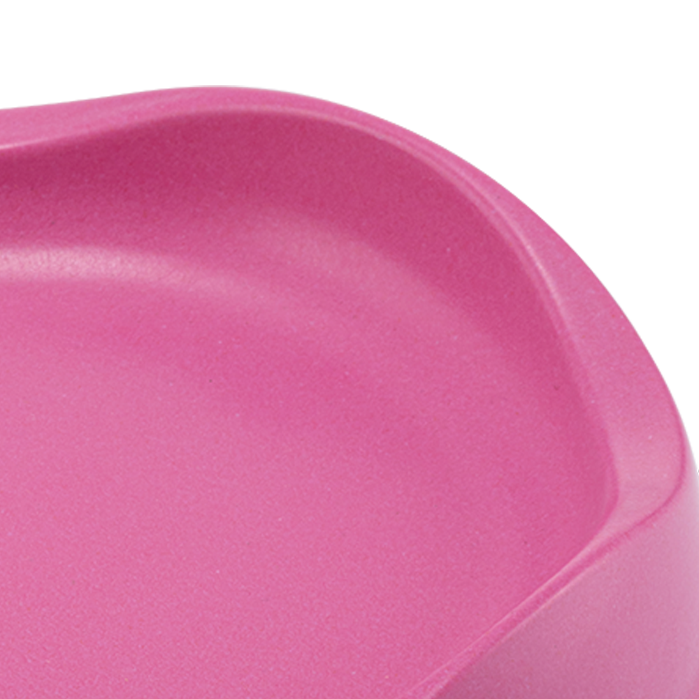 Beco Pink Sustainable Bamboo Cat Bowl