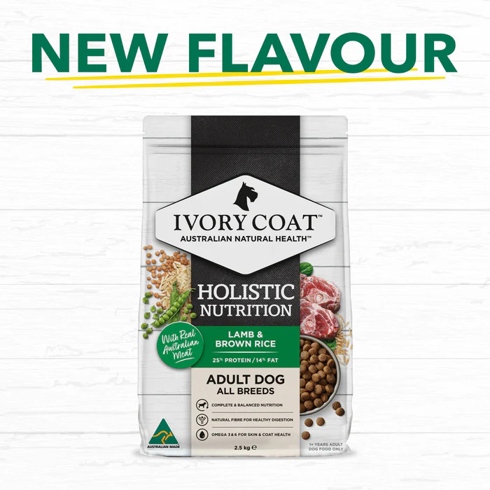 Ivory Coat Dry Dog Food Lamb and Brown Rice 15kg