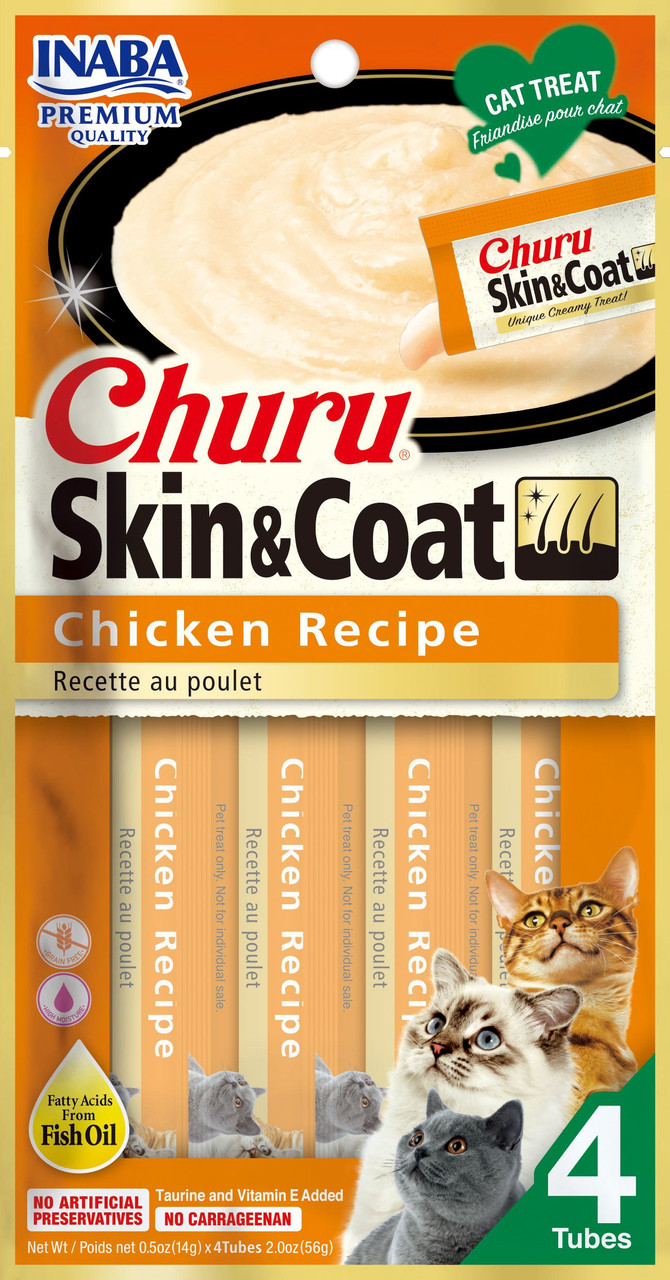 Inaba Churu Skin Coat Chicken Recipe Cat Treat