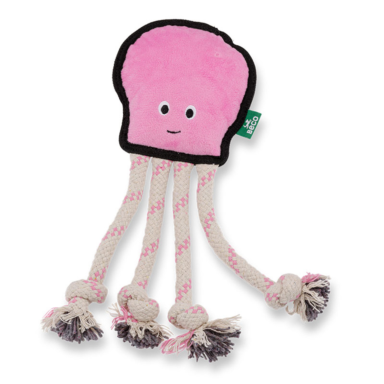 Pink octopus deals dog toy