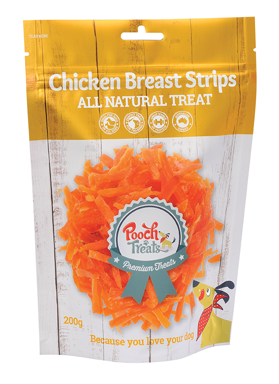 Pooch Treats Chicken Breast Strip Dog Treat
