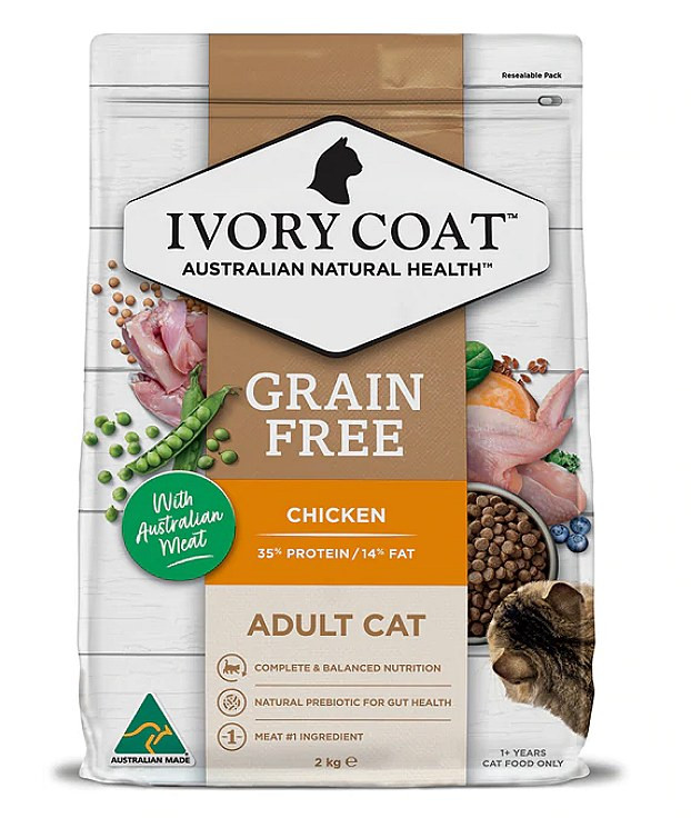 Ivory Coat Adult Dry Cat Food Grain Free Chicken