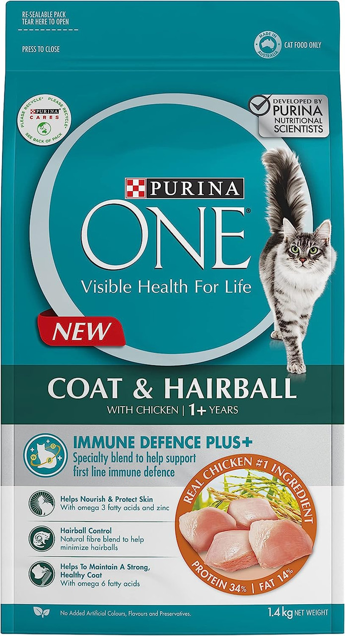 Purina One Cat Adult Coat Hairball Chicken Dry Cat Food