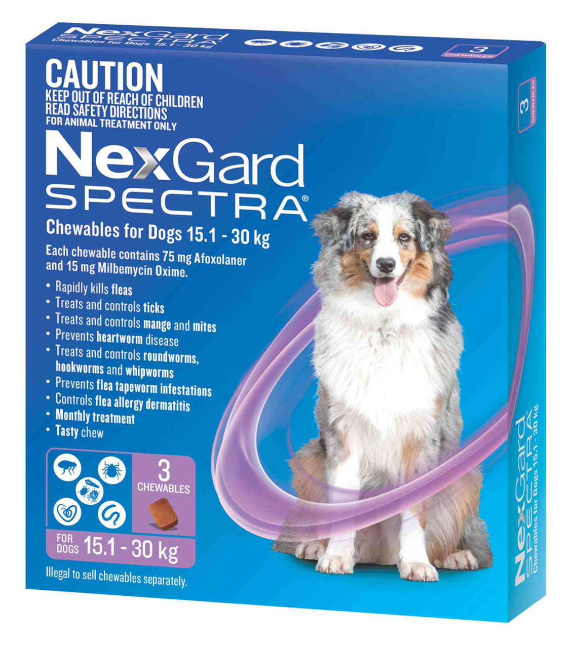 Nexgard Spectra Flea, Tick and Worming for Large Dogs