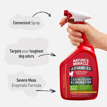 Nature's Miracle Stain Odor Eliminator Sunny Lemon For Dogs