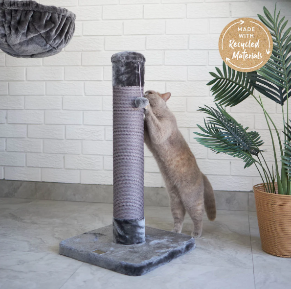 Kazoo Cat Scratch Post Charcoal