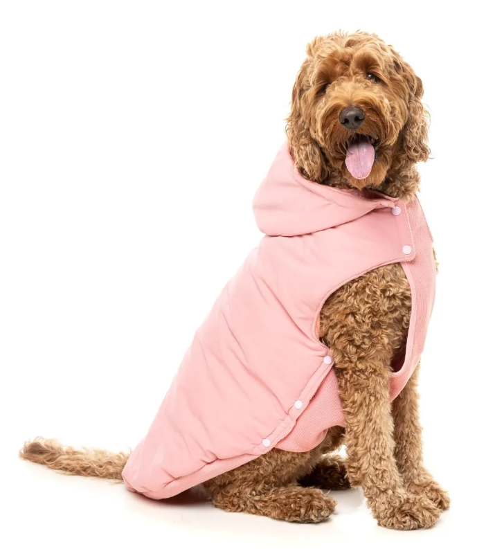 FuzzYard Essential Padded Dog Jacket Pink