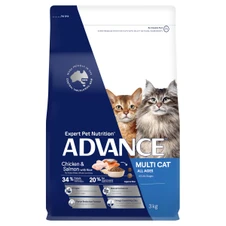 ADVANCE Adult Multi Cat Dry Food Chicken & Salmon