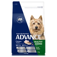 ADVANCE Healthy Ageing Small Breed Dry Dog Food Chicken 3kg