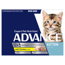 ADVANCE Kitten 2-12 Months Chicken in Jelly Wet Cat Food Pouches