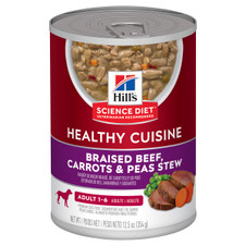 Hill's Science Diet Healthy Cuisine Beef, Carrots & Peas Stew Adult Wet Dog Food