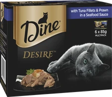 Dine Desire Tuna Fillets & Prawn In A Seafood Sauce Adult Wet Cat Food