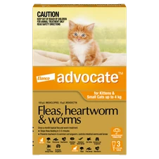 Advocate Flea & Worming For Small Cats and Kittens Orange