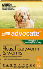 Advocate Flea & Worming For Small Dogs and Puppies Green