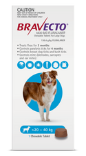 Bravecto Flea & Tick Chew For Large Dogs Blue