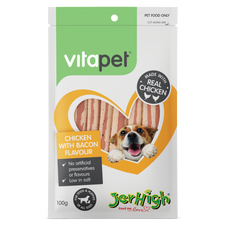 VitaPet Jerhigh Dog Snack Bacon Dog Treats