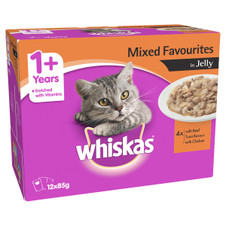 Whiskas 1+ Years Mixed Favourites in Jelly Wet Cat Food