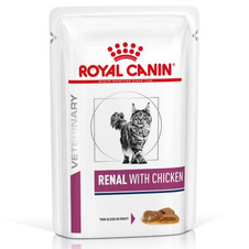 Royal Canin Veterinary Diet Renal Chicken Wet Cat Food Pouches