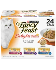 Fancy Feast Cheddar Delights Grilled Multi Variety Pack 24 x 85g