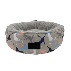 La Doggie Vita Catisse Taupe Donut Cat Bed