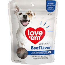 Love Em Air Dried Beef Liver Dog Treats