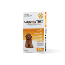 Simparica Trio Fleas, Ticks & Worming for Puppy 1.3-2.5kg