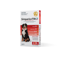 Simparica Trio Fleas, Ticks & Worming for Extra Large Dogs 40.1-60kg