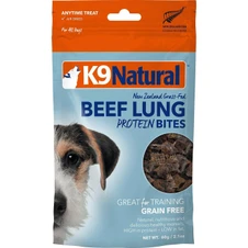 K9 Natural Beef Lung Protein Bites Dog Treats