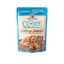 Wellness CORE Simply Shreds Shredded Chicken & Mackerel Wet Cat Food