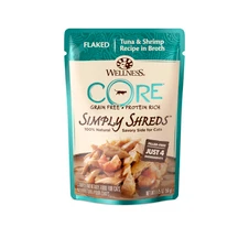 Wellness CORE Simply Shreds Flaked Tuna & Shrimp Wet Cat Food