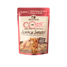 Wellness CORE Simply Shreds Flaked Salmon & Tuna Wet Cat Food