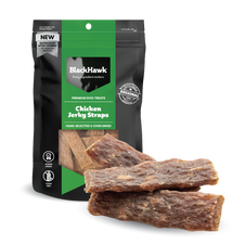 Black Hawk Chicken Jerky Straps Dog Treats new