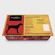 Paringa Diced Prime Beef Raw Dog Food 1kg